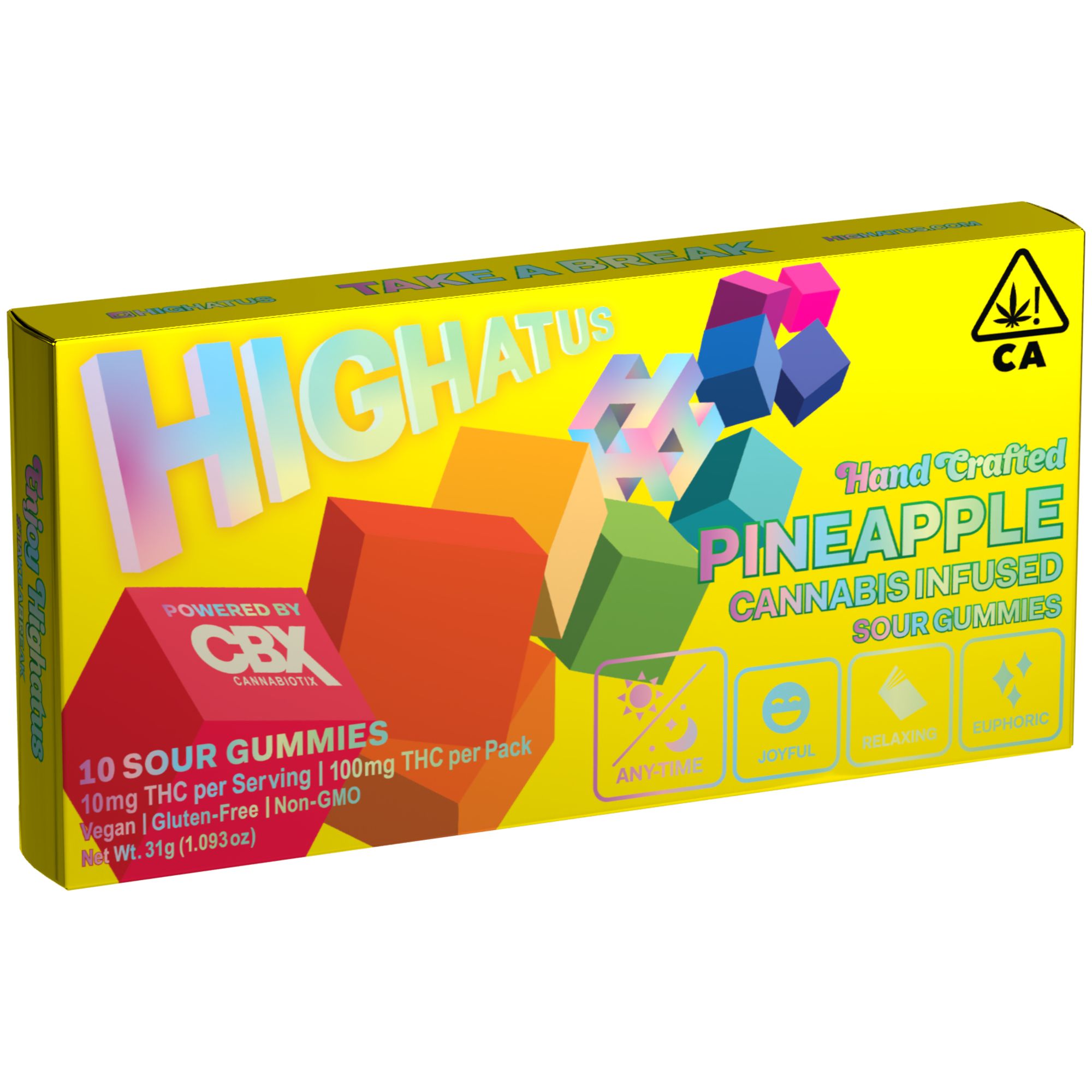 Highatus Pineapple Sour Gummies